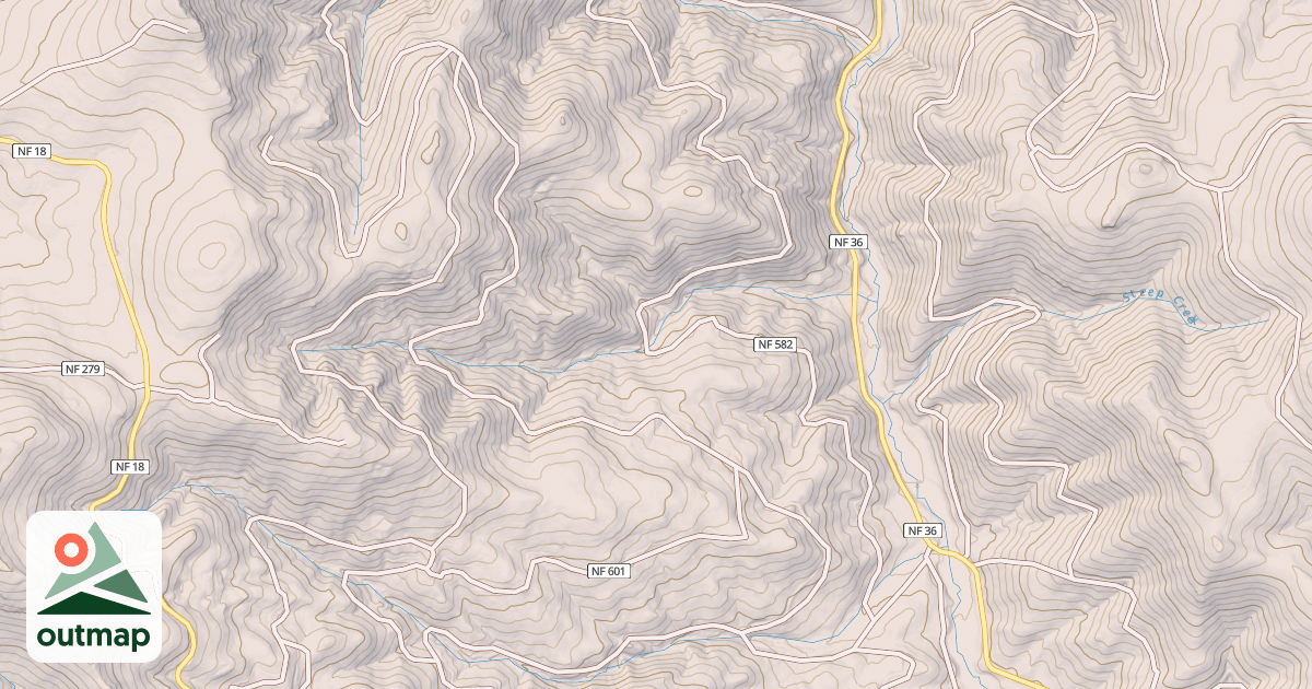 Map of ADJ FISH STREAM MRS