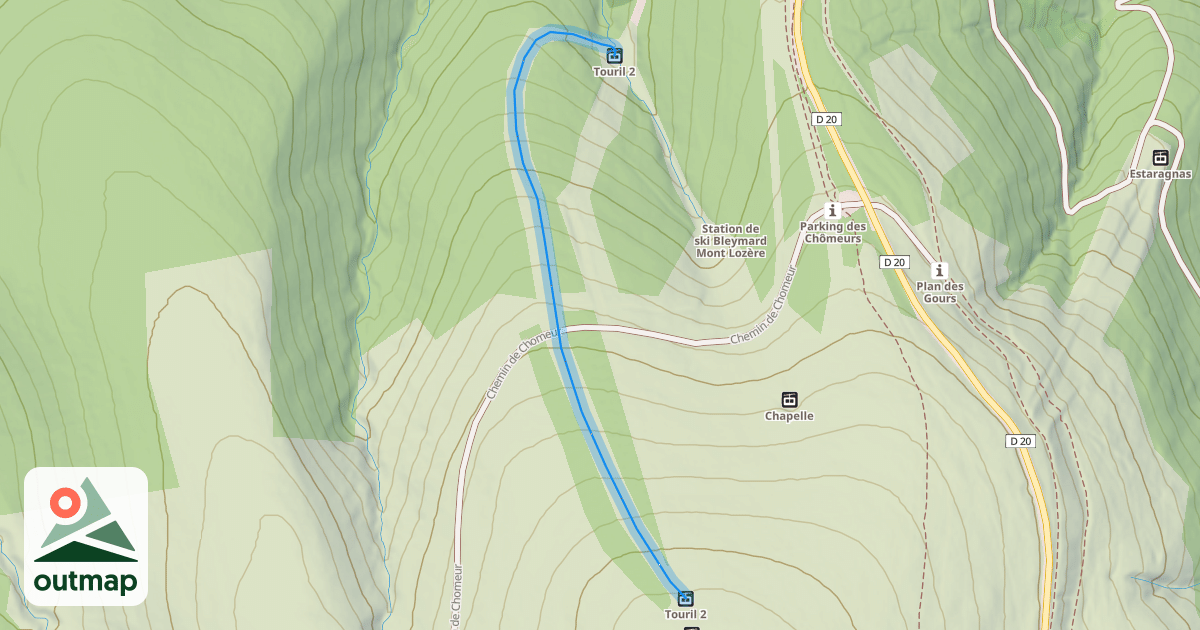 Map of Touril