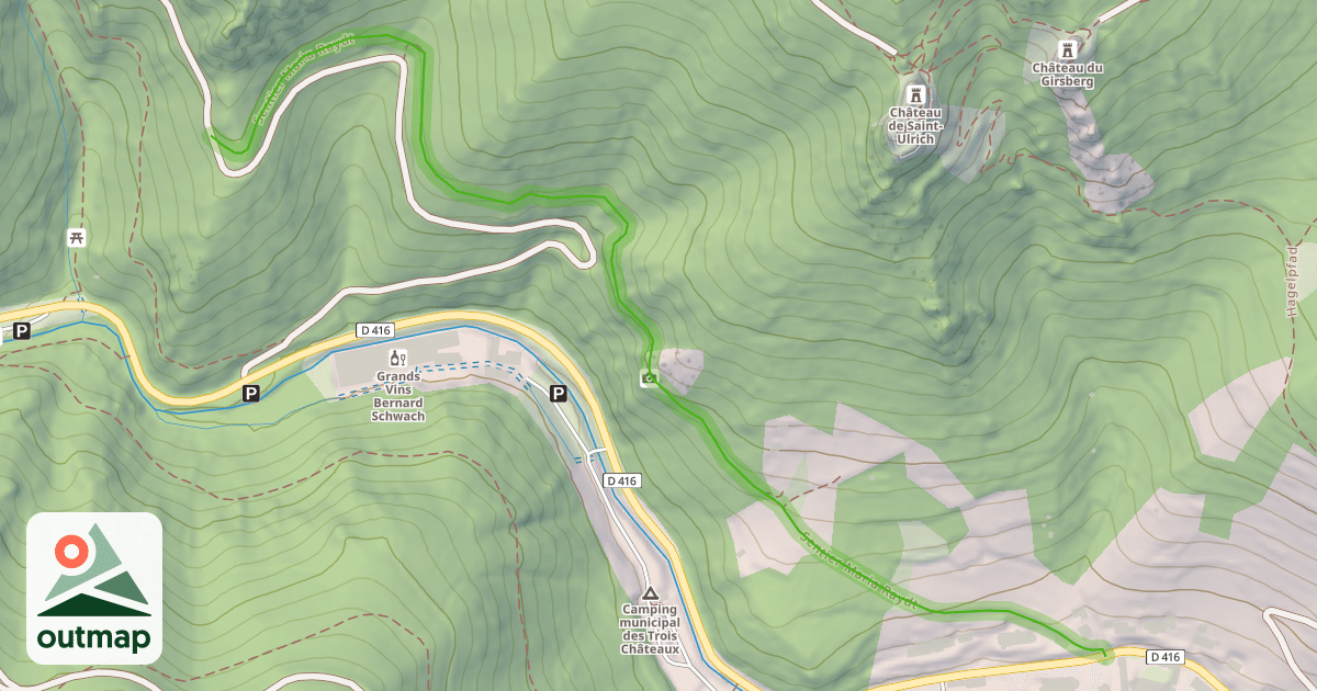 Map of Sentier Maria Raydt