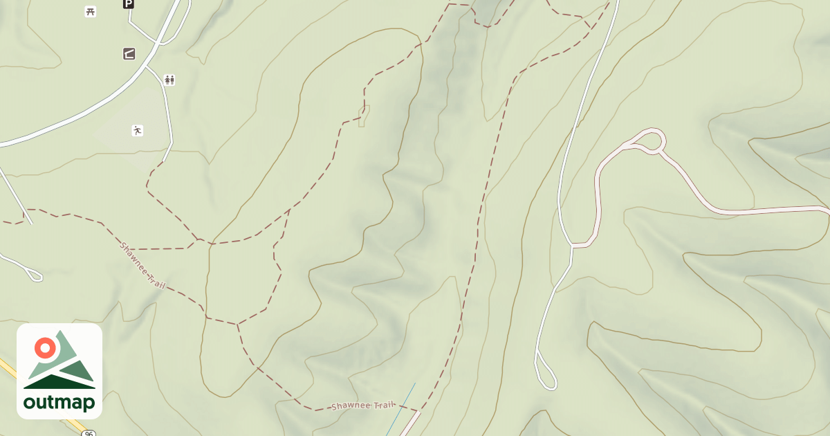 Map of Shawnee State Park Trails