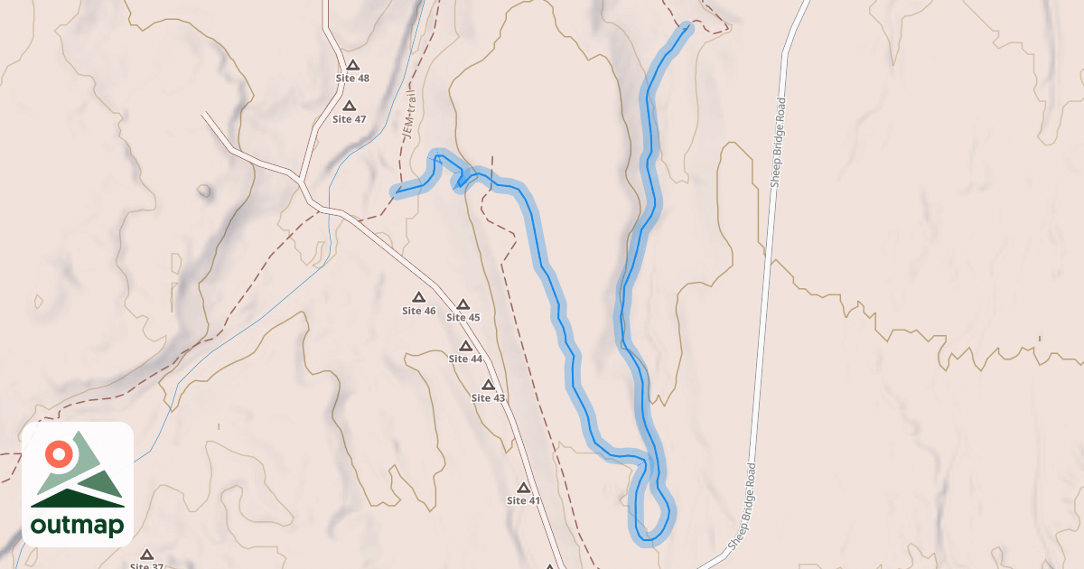 Map of Carne Asada Trail