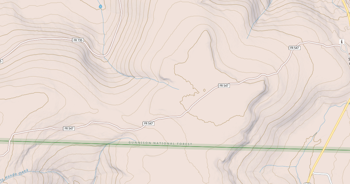 Map preview of LA GARITA STOCK DRIVEWAY