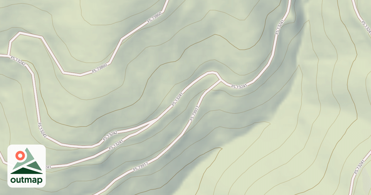 Map of (FDR) NORTH FORK RYE CREEK