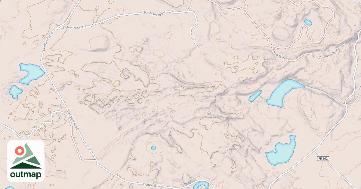 Map of DUMBBELL RIVER SPUR A