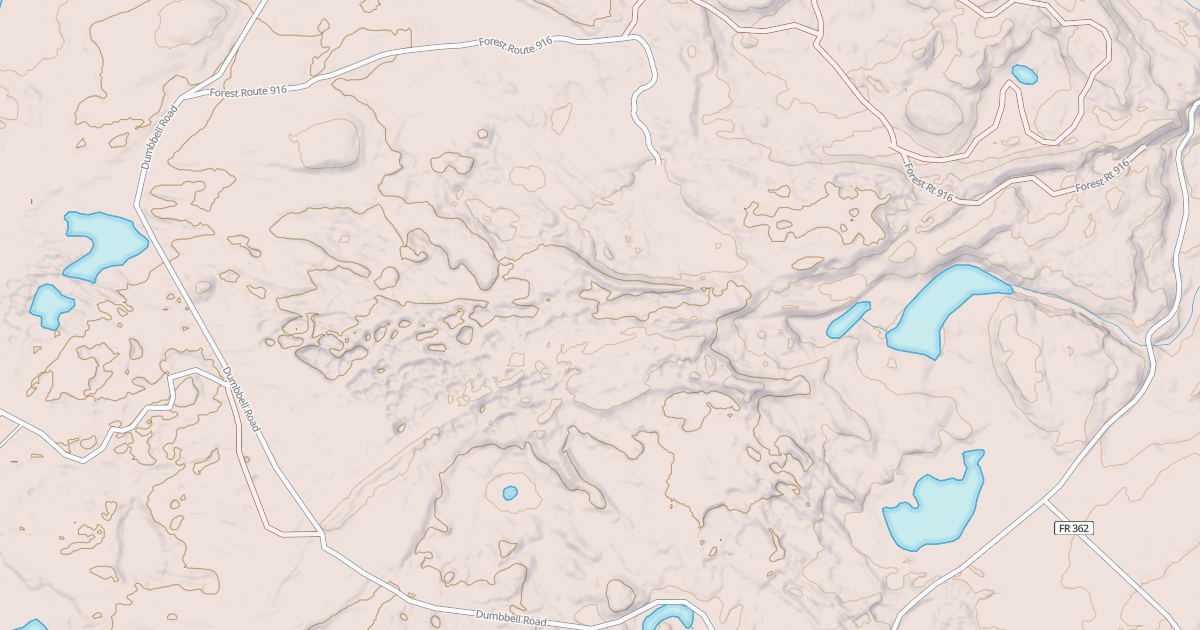 Map preview of DUMBBELL RIVER SPUR A