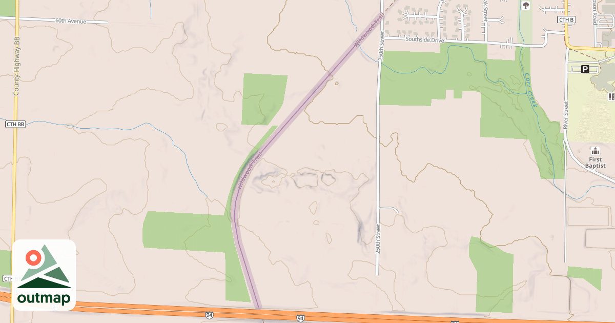 Map of Wildwood Trail