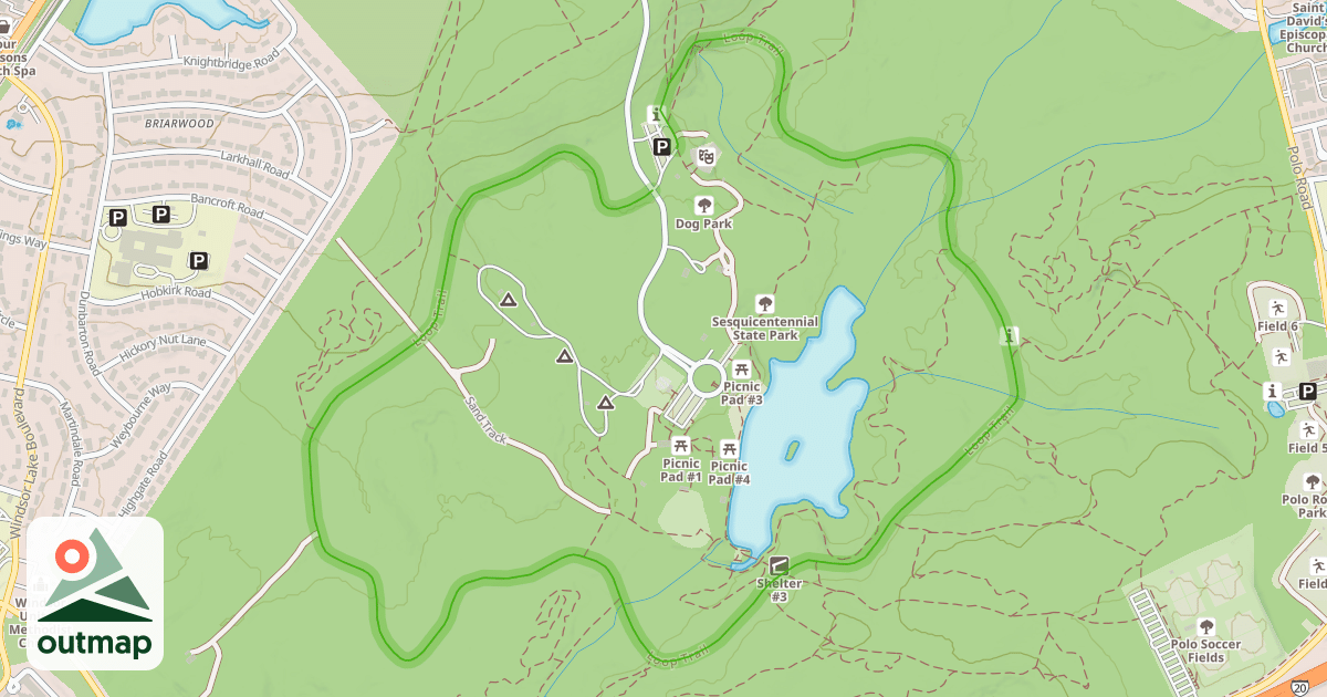 Map of Loop Trail in Richland