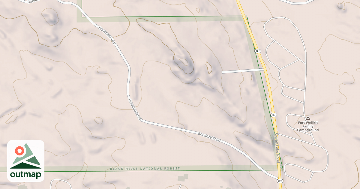 Map of BONANZA ROAD