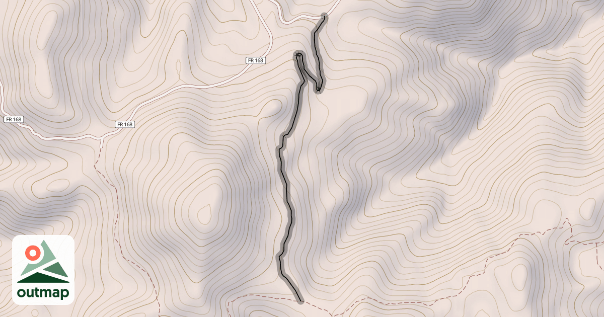 Map of Fox Peak Connector Trail #938