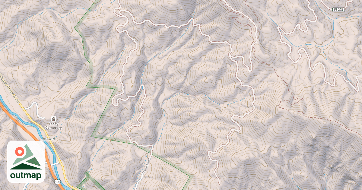 Map of LAUREL MT/WHITE ROCK