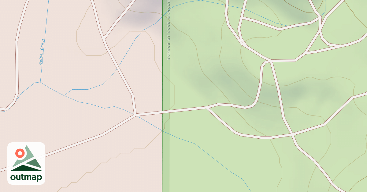 Map of BLM National GTLF Public Motorized Roads 5020fa82-8d2d-46af-906e-3765527ed71a