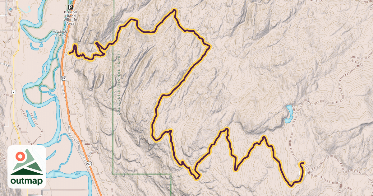 Map of Whistler Canyon Trail