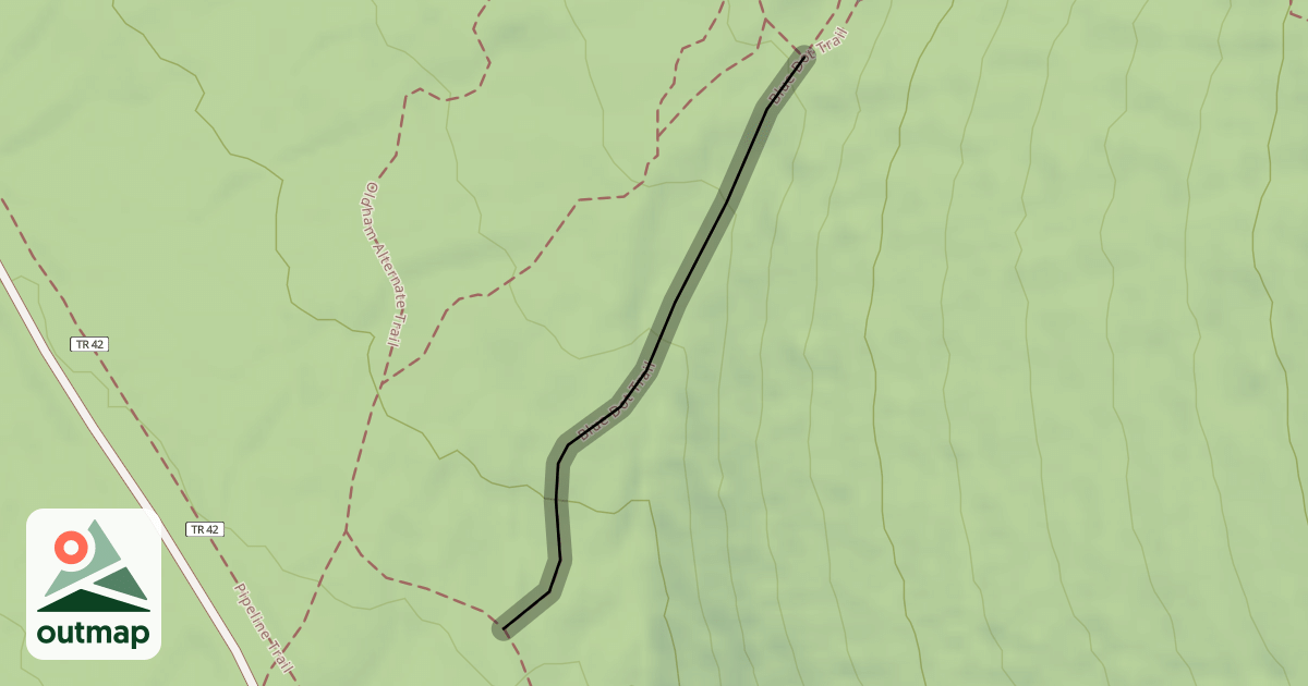 Map of Blue Dot Trail