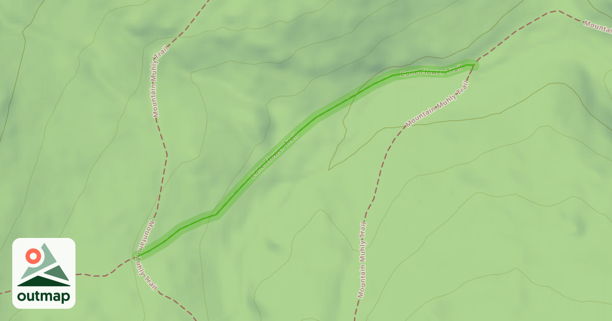Map of Cone Flower Trail