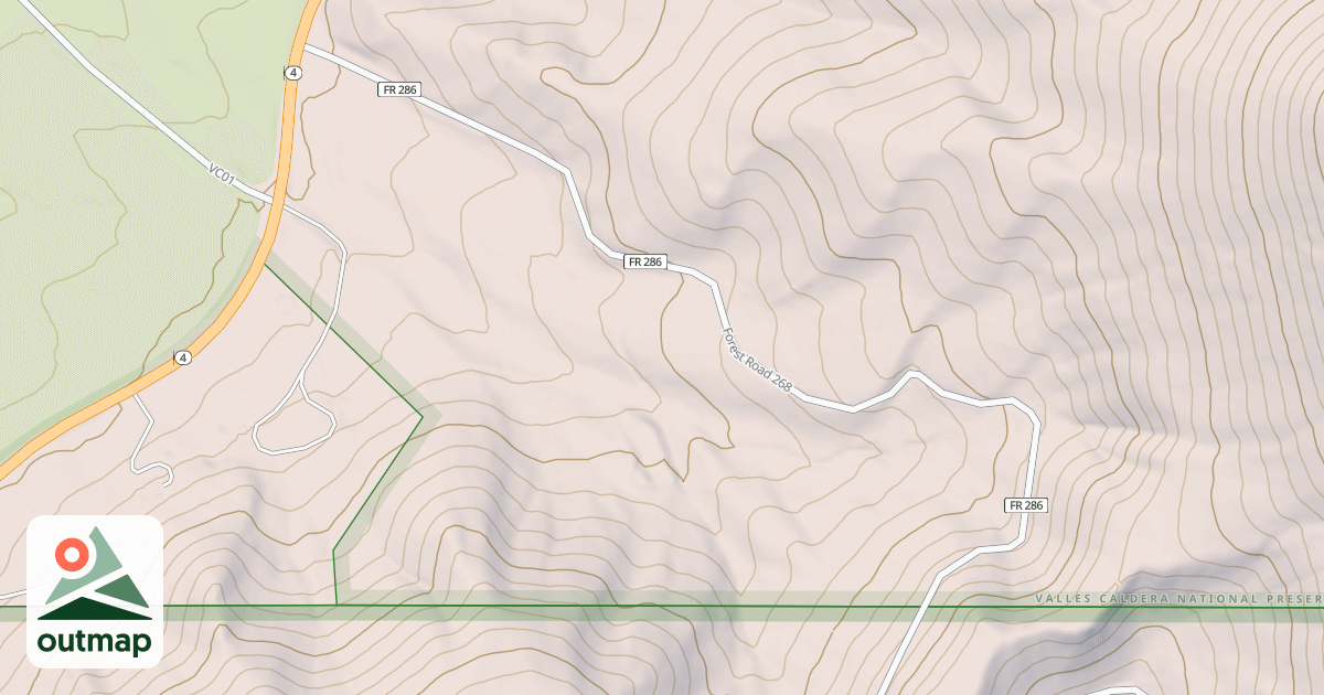 Map of BLAND CANYON