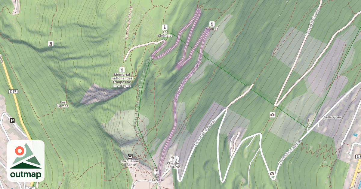Map of Sentier de la Mémoire et de la Paix