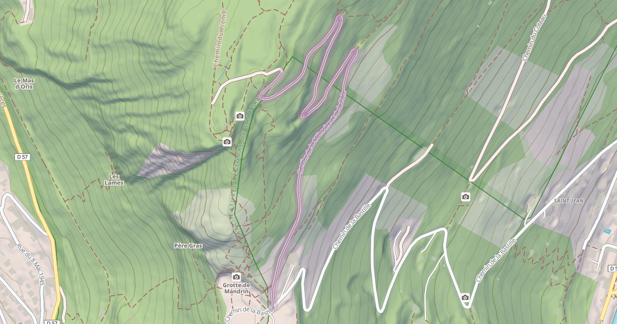 Map preview of Sentier de la Mémoire et de la Paix