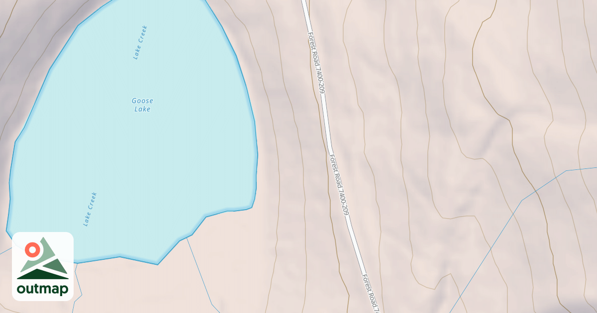 Map of GOOSE LAKE