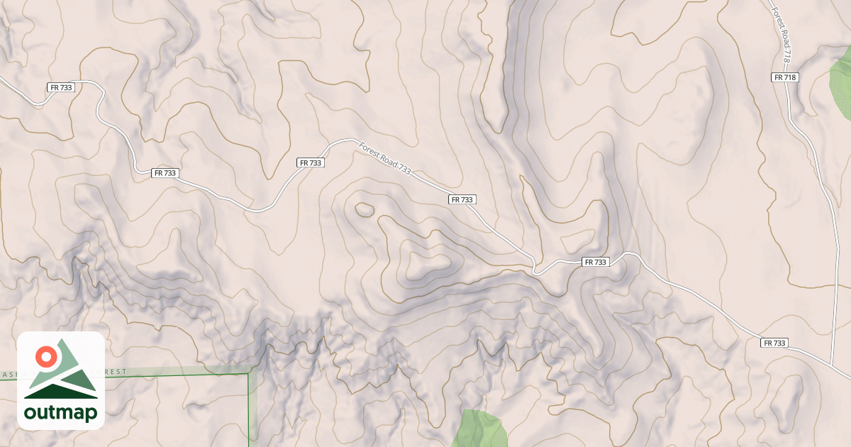 Map of LITTLE WOLF WEST