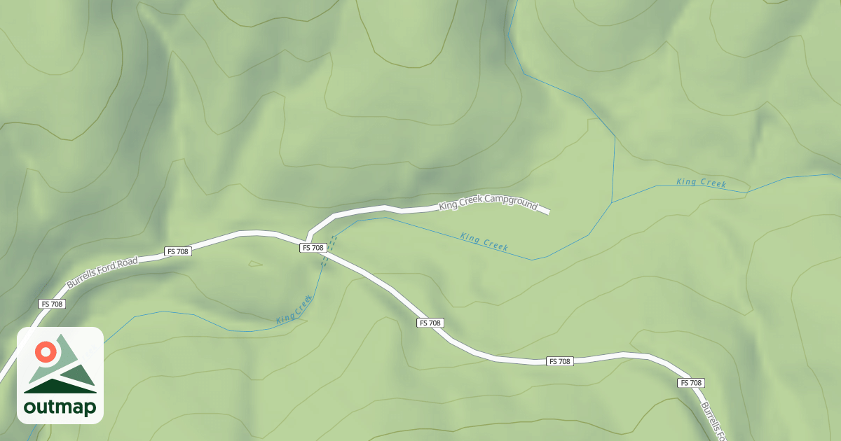 Map of KING CREEK CAMPGROUND