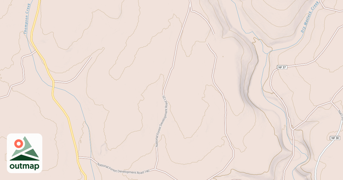 Map of USFS National Forest System Roads {6D2F4677-99E6-4009-AE69-8FB72120A315}