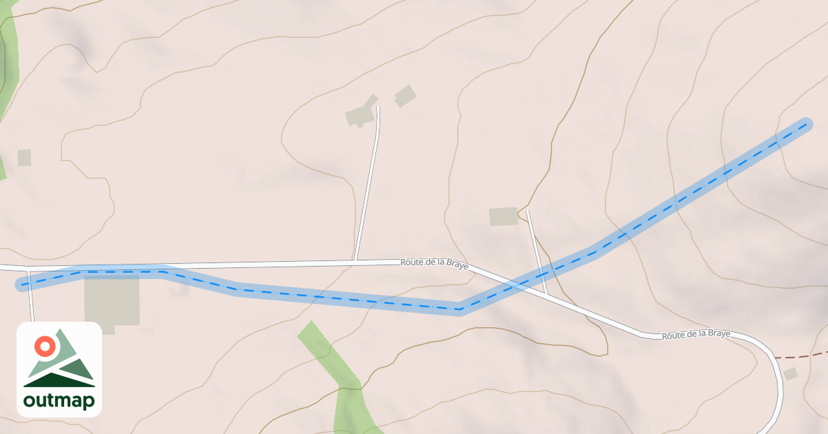 Map of (abandonné) piste