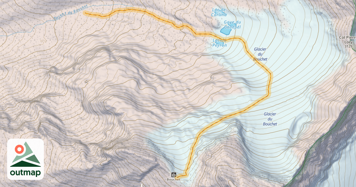 Map of Bouchet - Lory