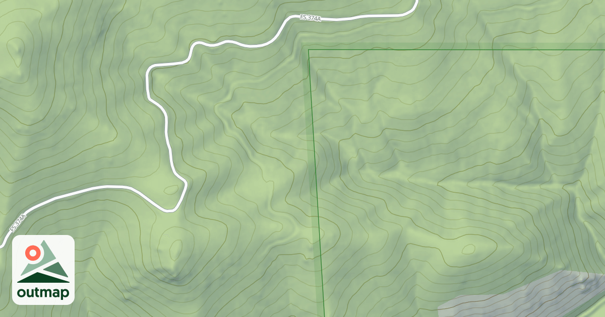 Map of (FDR) WEST FK BTTR-HART BENCH