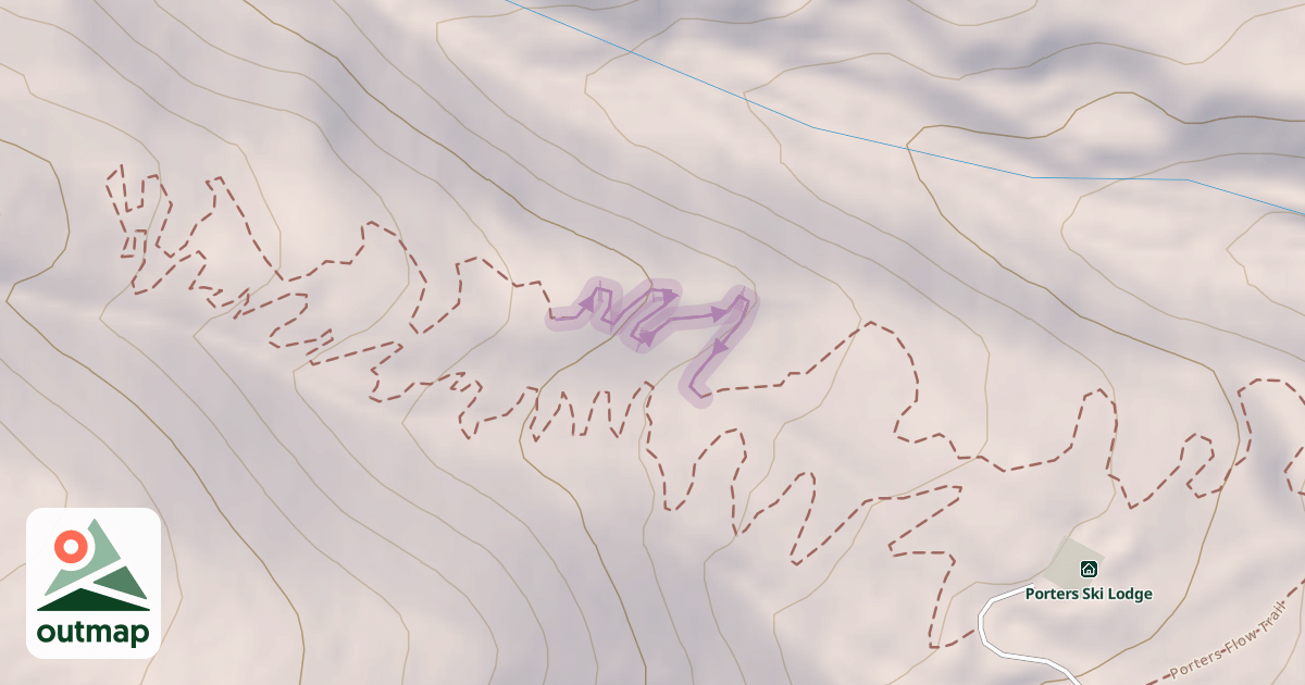 Map of Porters Free Flow Trail