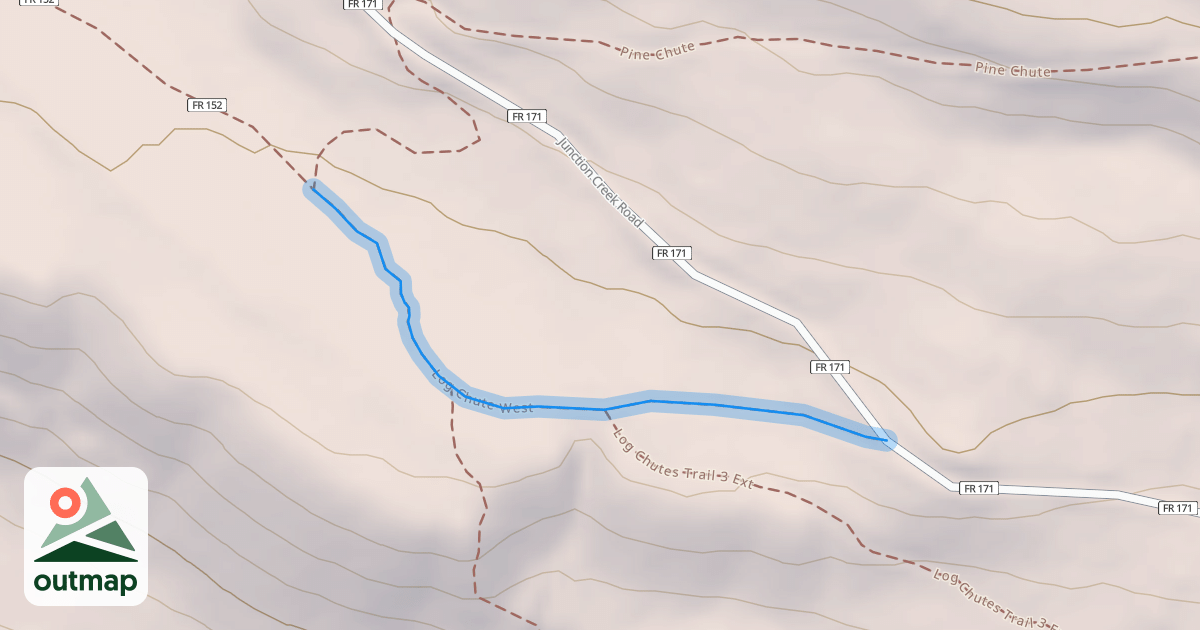 Map of Log Chute West