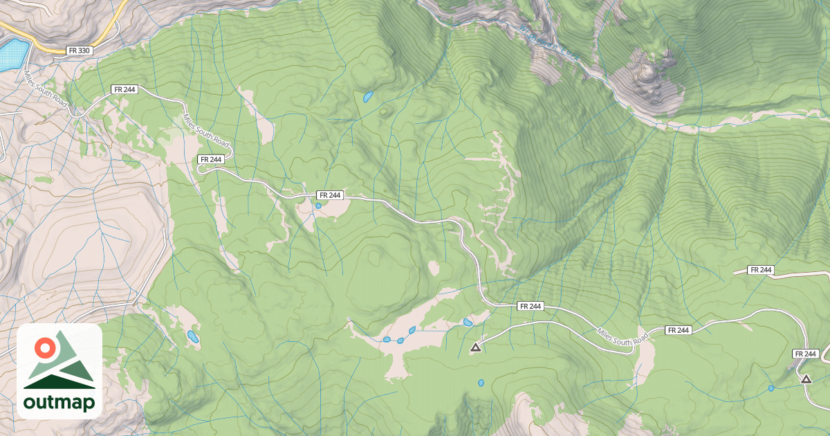 Map of MILES SOUTH