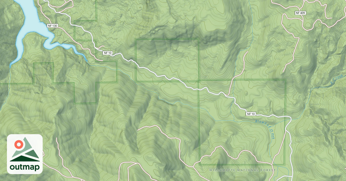 Map of BLOWOUT ROAD