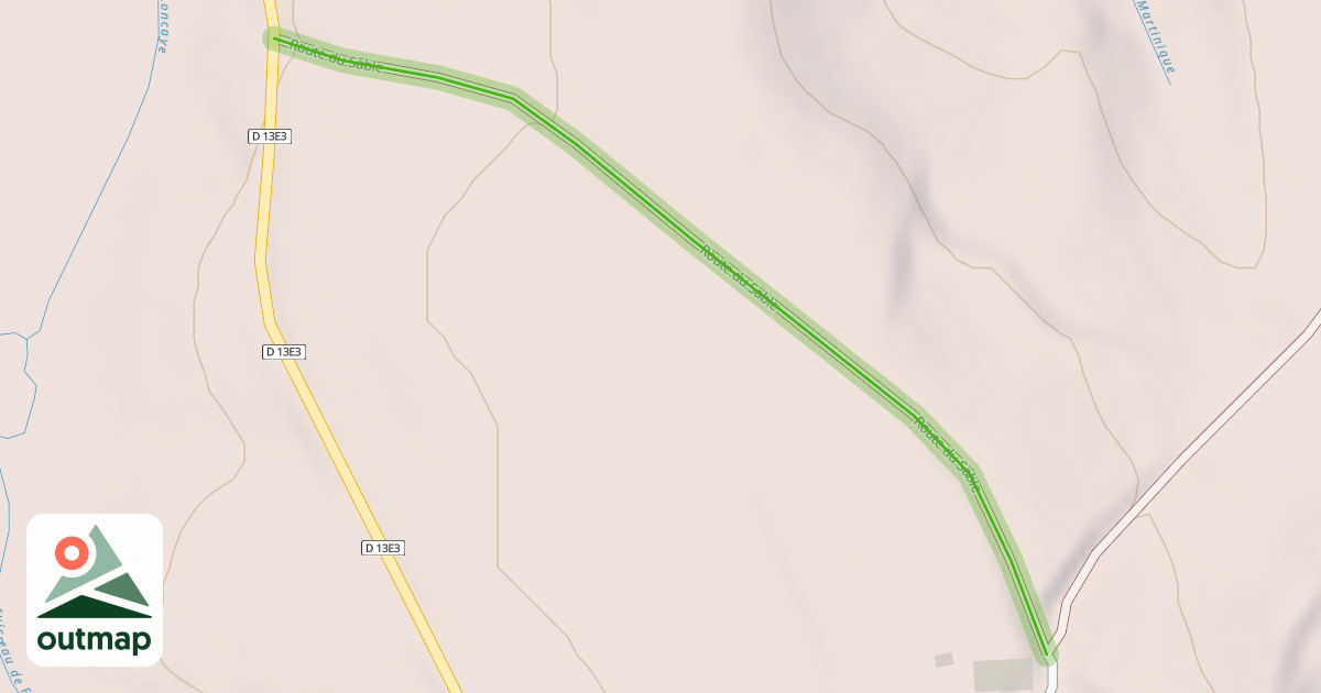 Map of Route du Sable