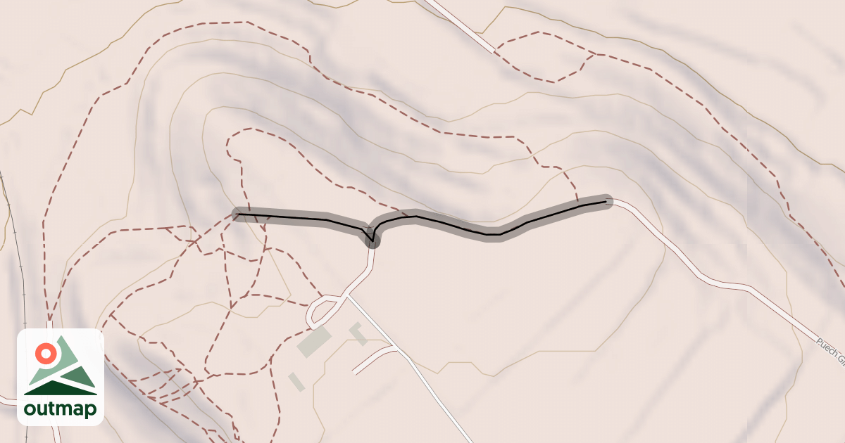 Map of Puech Ginestieu 136m