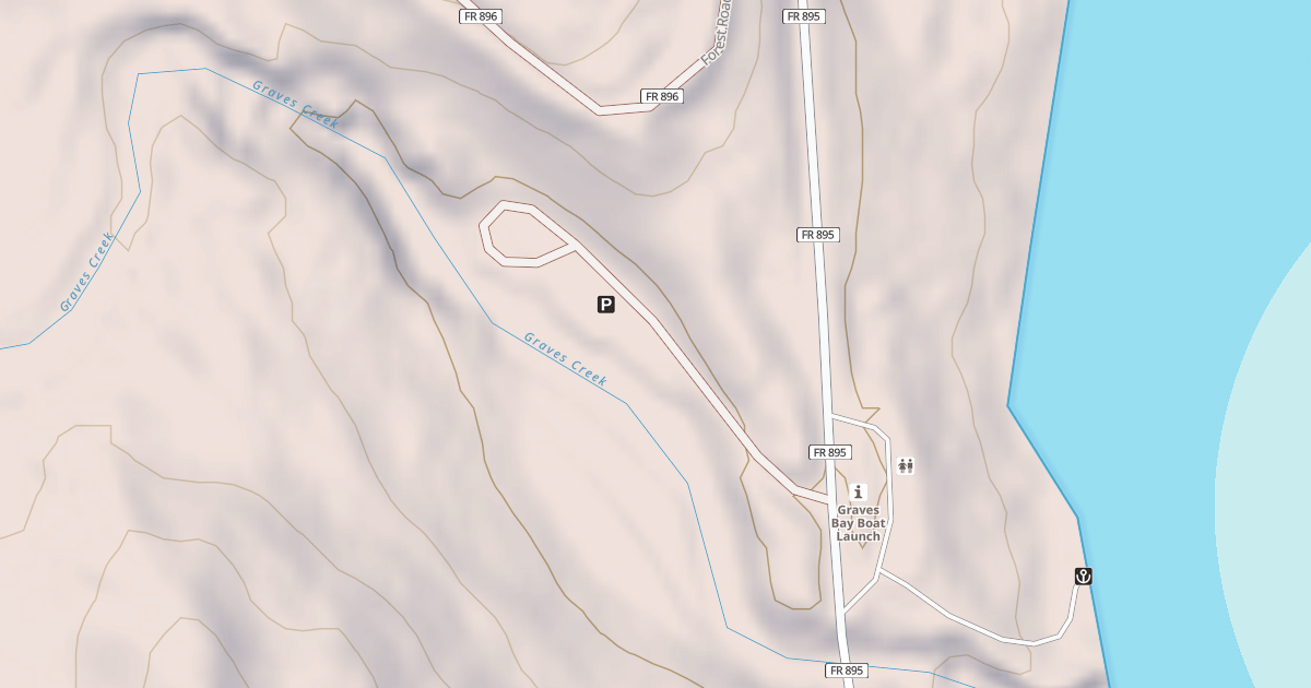 Map preview of GRAVES BAY CAMPGROUND