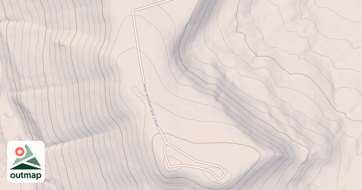 Map of HEBER MOUNTAIN SPUR 2