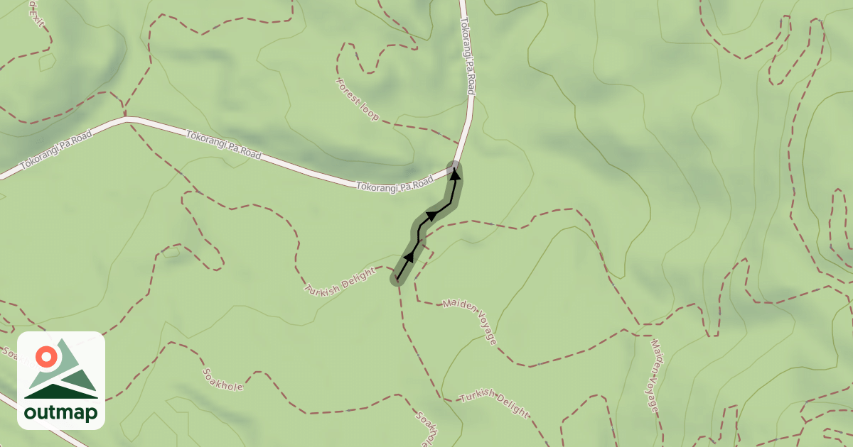 Map of Turkish Delight Early Exit to Forest Loop