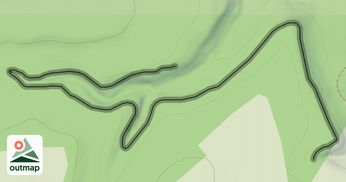 Map of Red Oak Falls Trail
