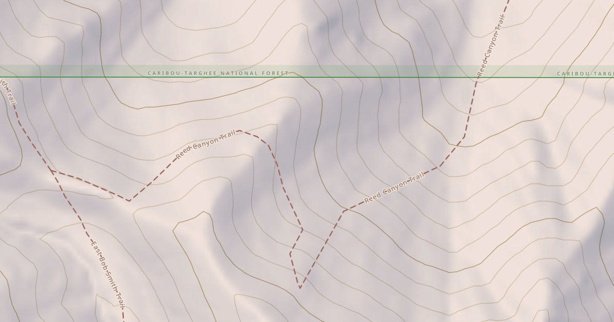 Map preview of Reed Canyon Trail