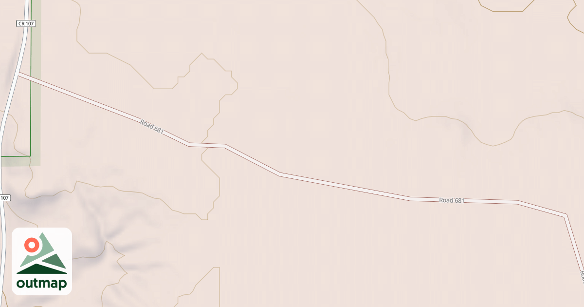 Map of ROAD 681