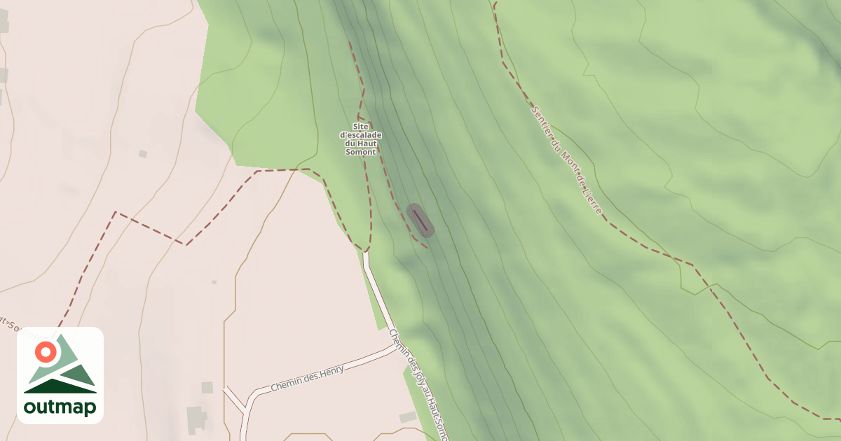 Map of Haut-Somont secteur Les Châteaux