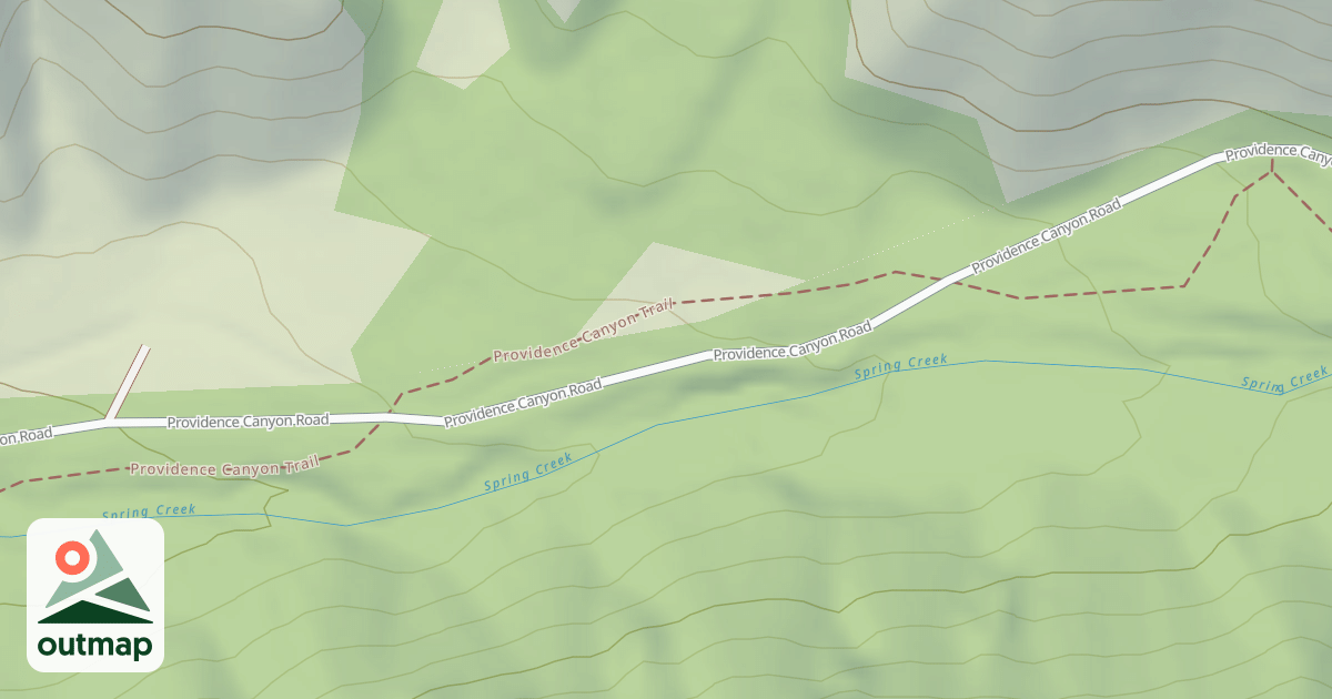 Map of Providence Canyon Winter Sport