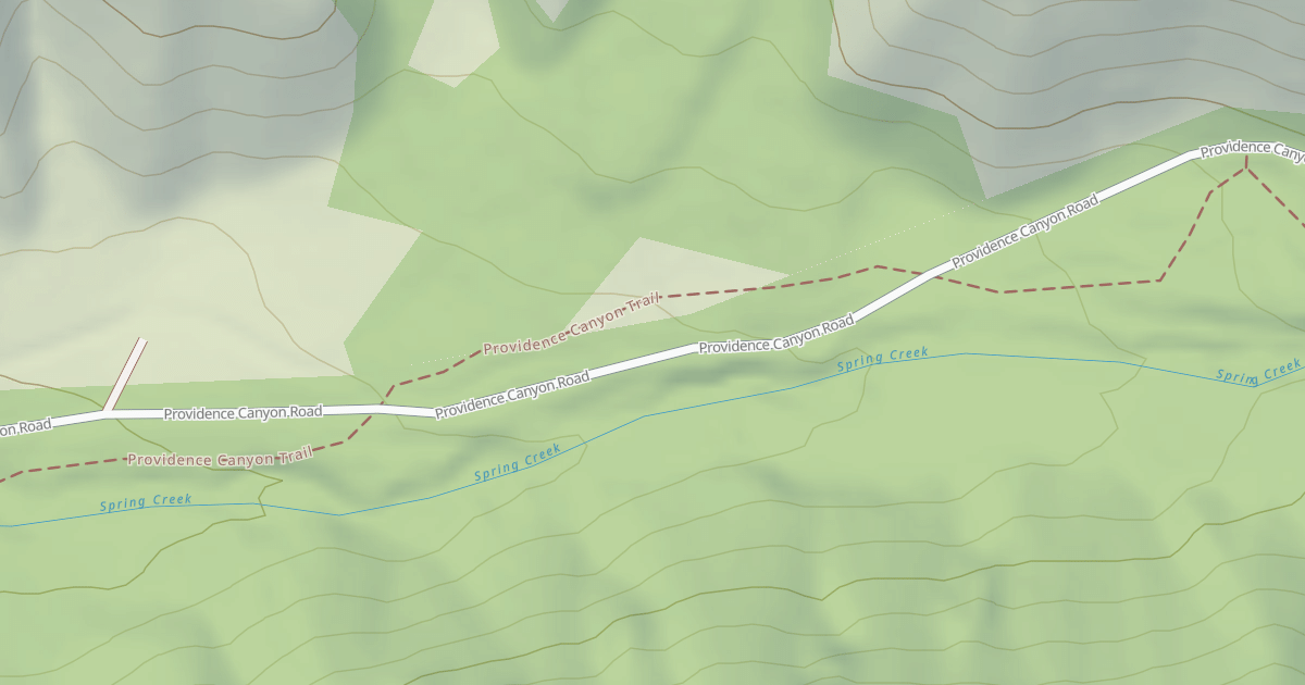 Map preview of Providence Canyon Winter Sport