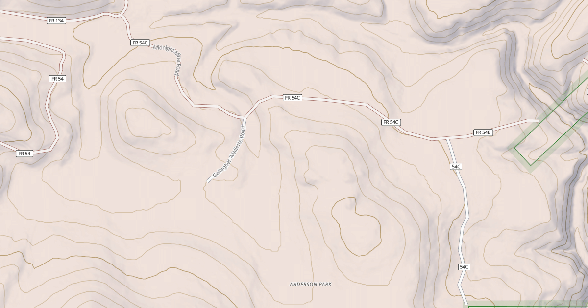 Map preview of MIDNIGHT MINE ROAD