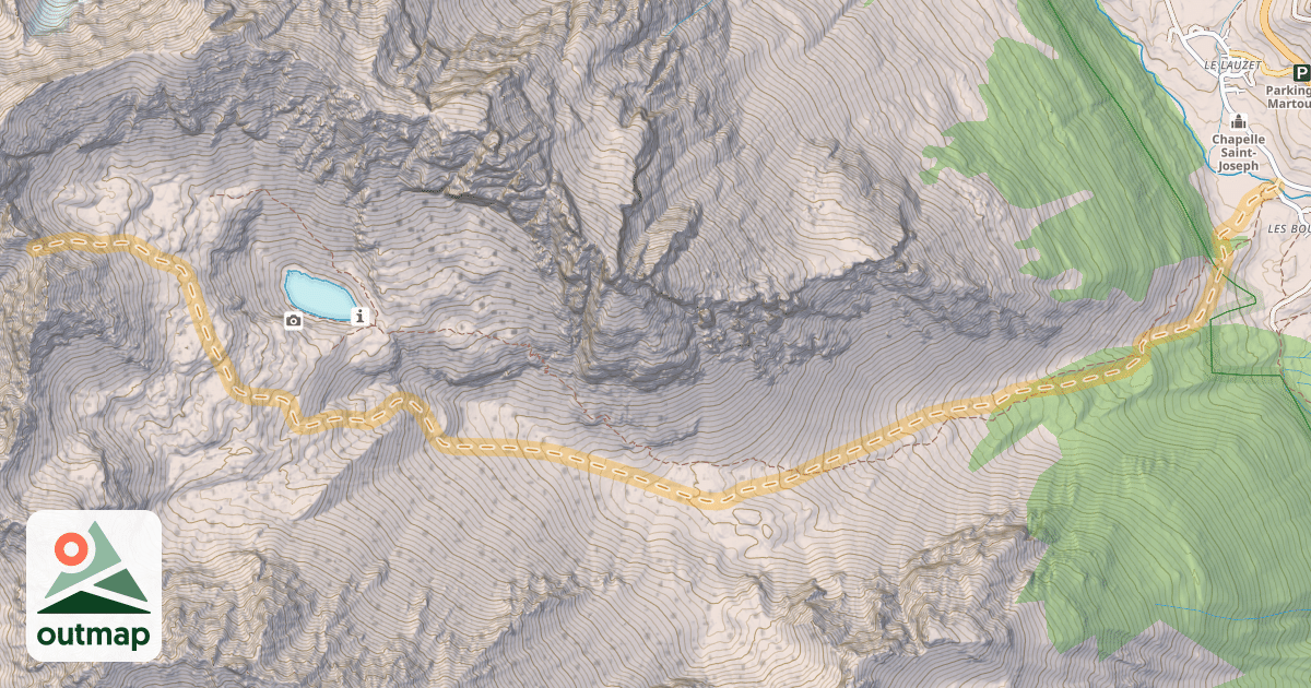 Map of Col du Fontenil — Les Boussardes