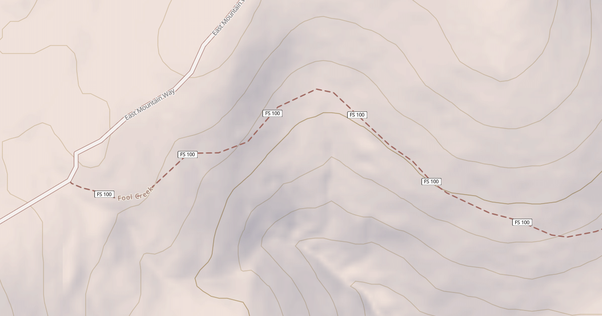 Map preview of Fool Creek