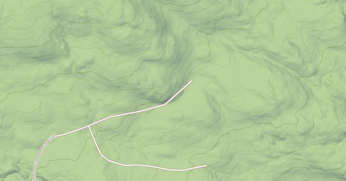 Map preview of USFS Motor Vehicle Use Map Roads {2B841789-760A-4F83-810C-9033015F271A}