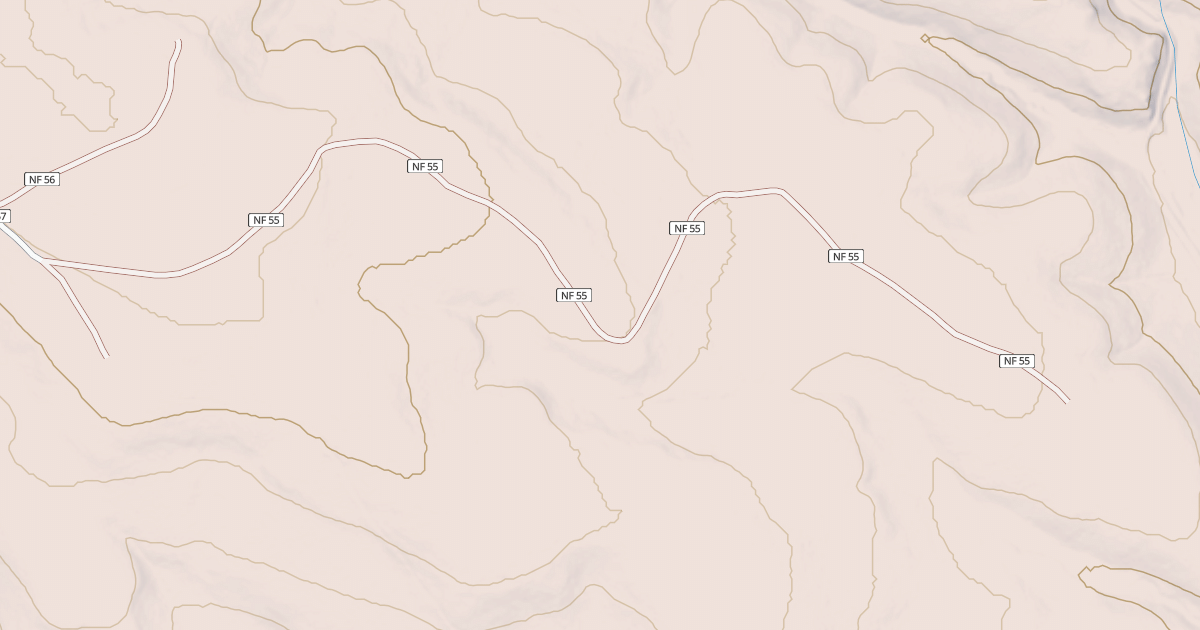 Map preview of USFS Motor Vehicle Use Map Roads {48DC571D-07B0-4A60-B3A6-E4105EE730FC}