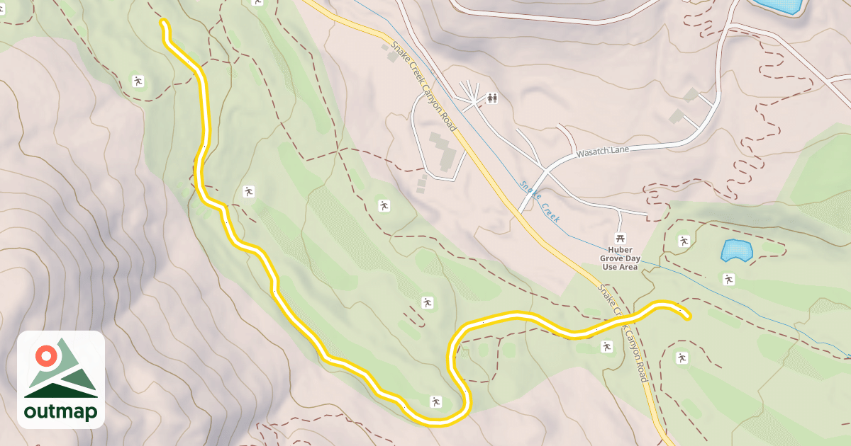 Map of Mounain Course Nordic Track