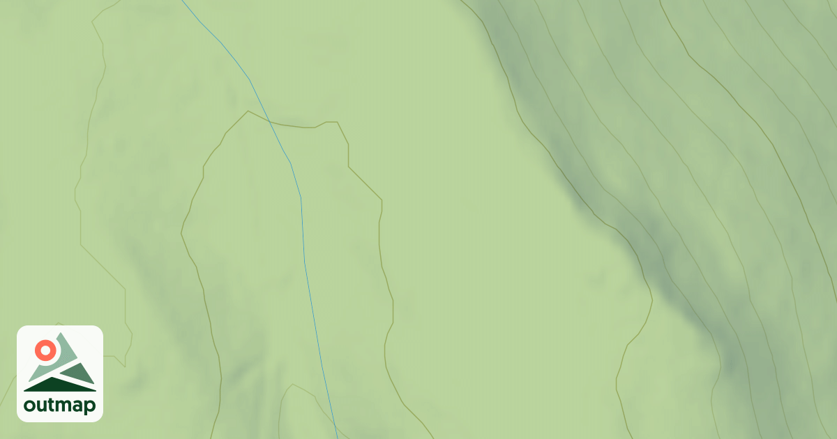 Map of MILL CREEK PLATEAU SPUR